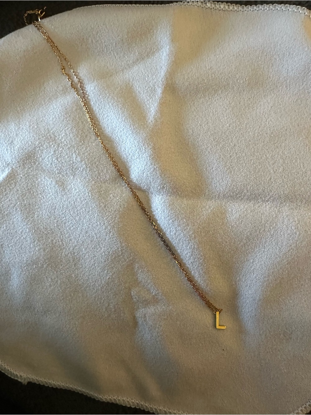 Gold Initial 'L' Pendant Necklace - Women Jewelry